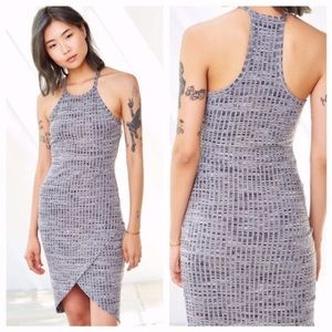 Silence + Noise Gray Tulip Dress Space-dye